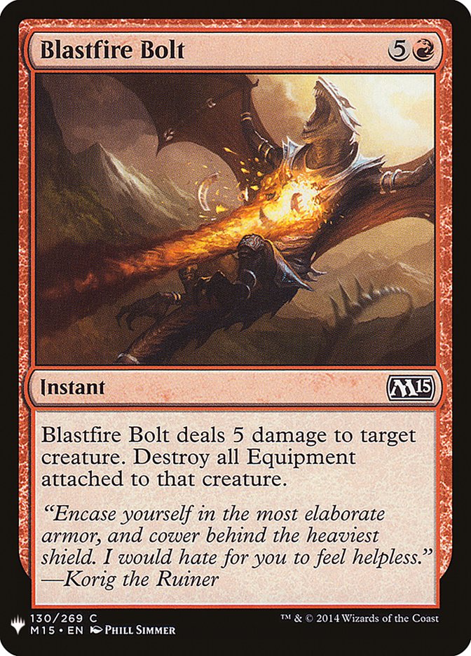 Blastfire Bolt [The List] (M15-130)