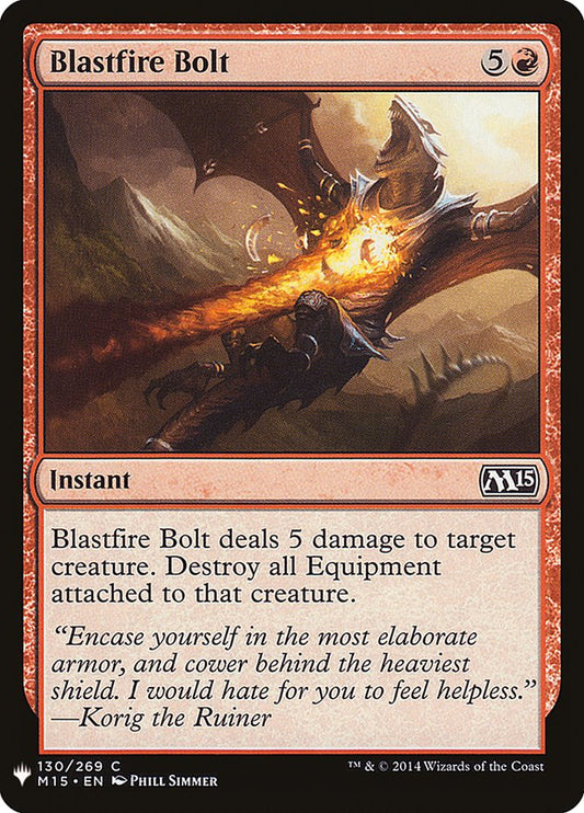 Blastfire Bolt [The List] (M15-130)