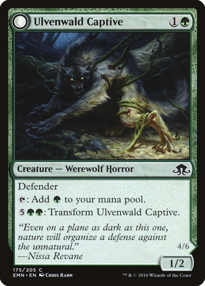 Ulvenwald Captive // Ulvenwald Abomination [Eldritch Moon] (175)