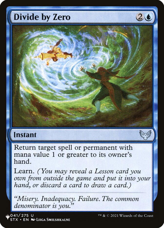 Divide by Zero [The List] (STX-41)