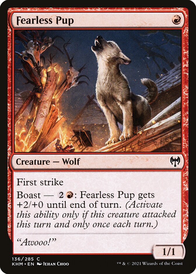 Fearless Pup [Kaldheim] (136)