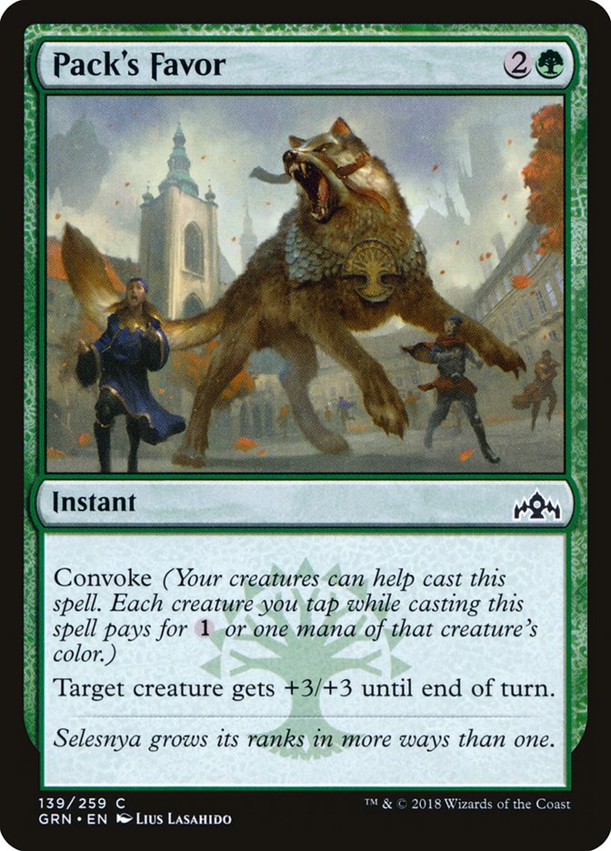 Pack's Favor [Guilds of Ravnica] (139)