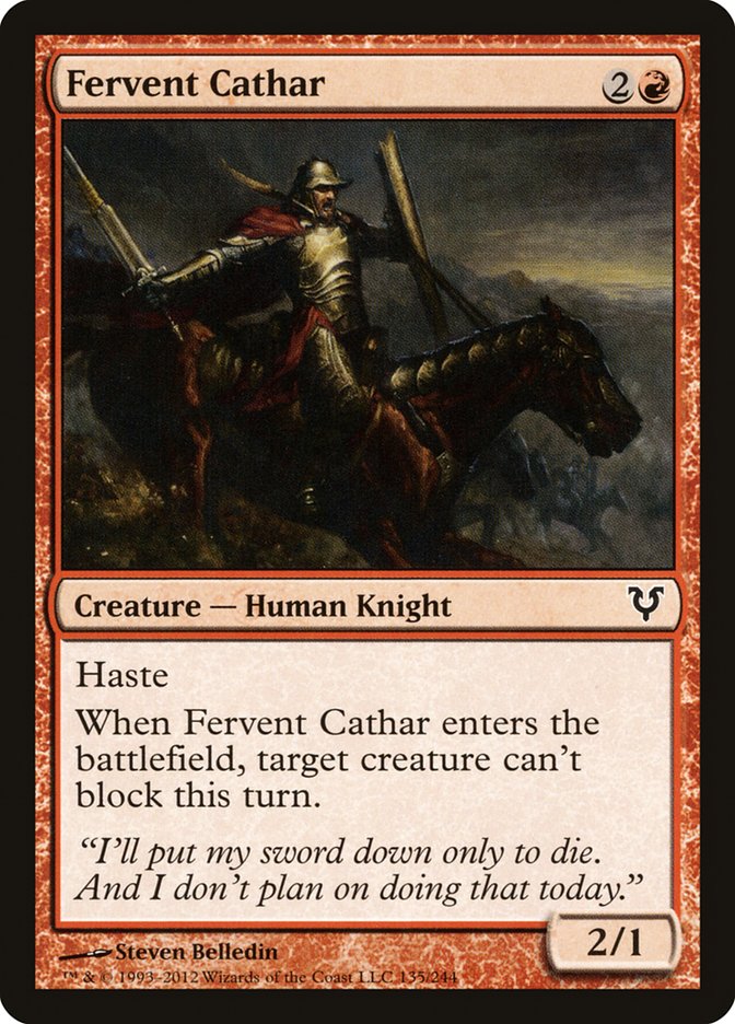 Fervent Cathar [Avacyn Restored] (135)