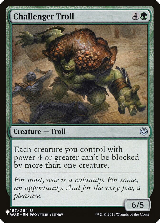 Challenger Troll [The List] (WAR-157)