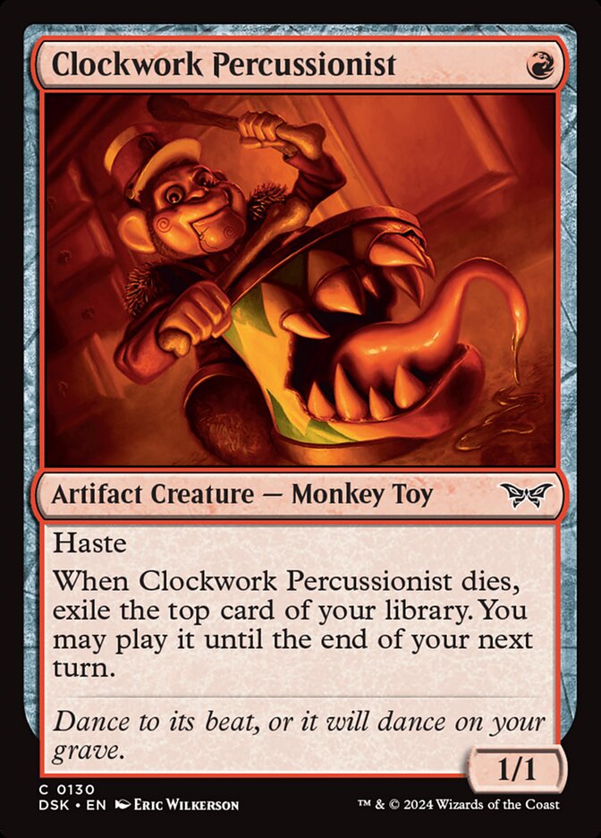 Clockwork Percussionist [Duskmourn: House of Horror] (130)