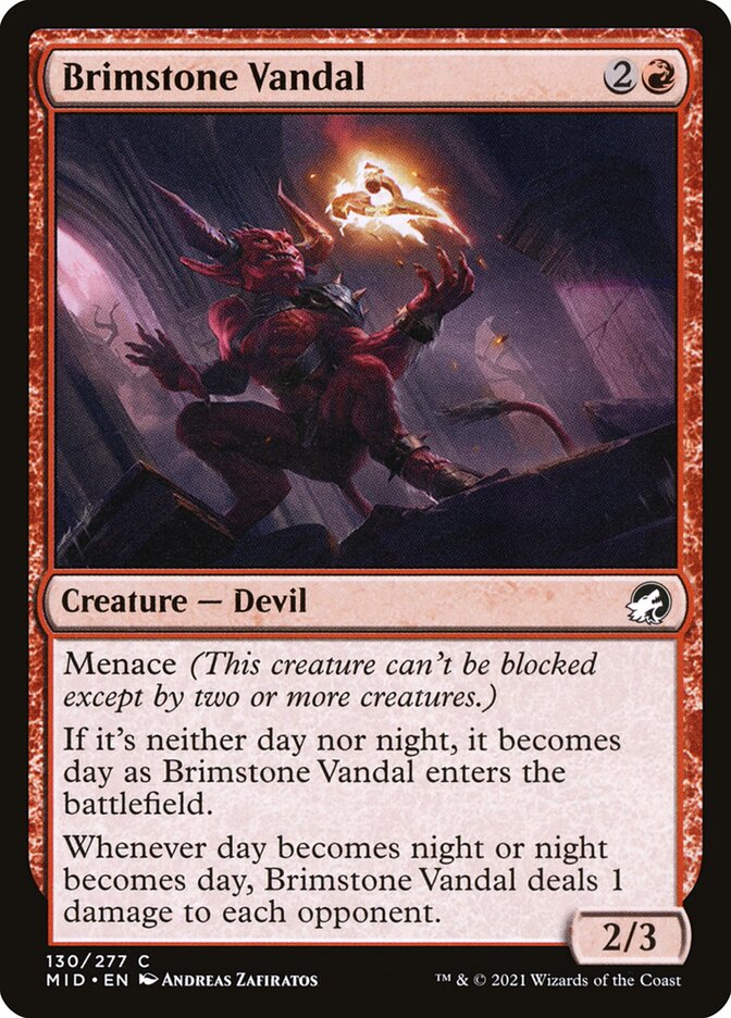 Brimstone Vandal [Innistrad: Midnight Hunt] (130)