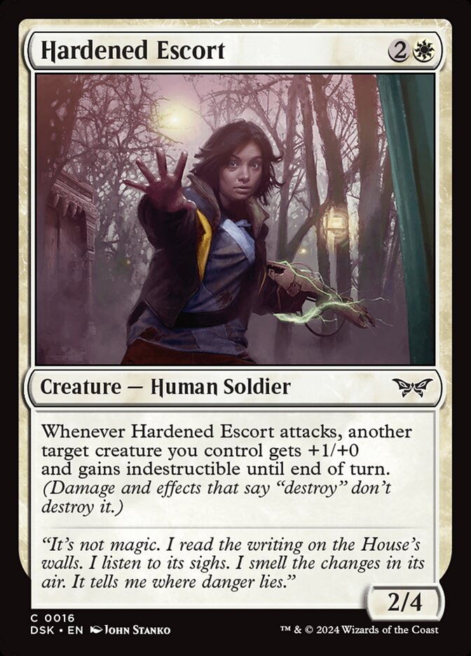 Hardened Escort [Duskmourn: House of Horror] (16)