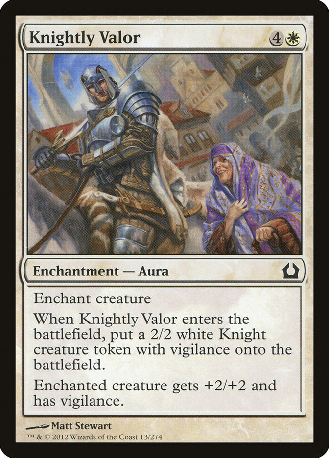 Knightly Valor [Return to Ravnica] (13)