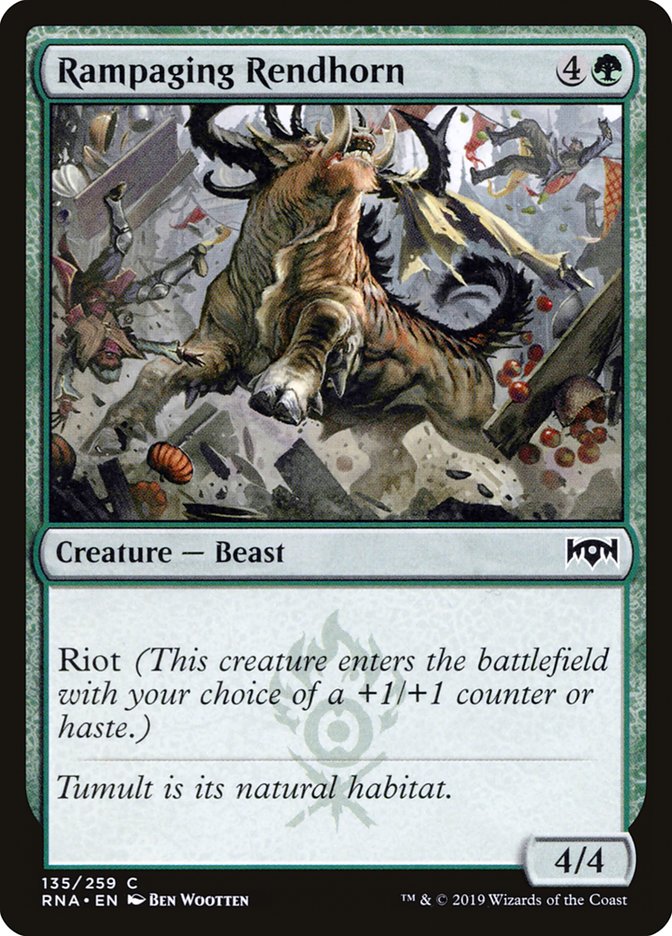 Rampaging Rendhorn [Ravnica Allegiance] (135)