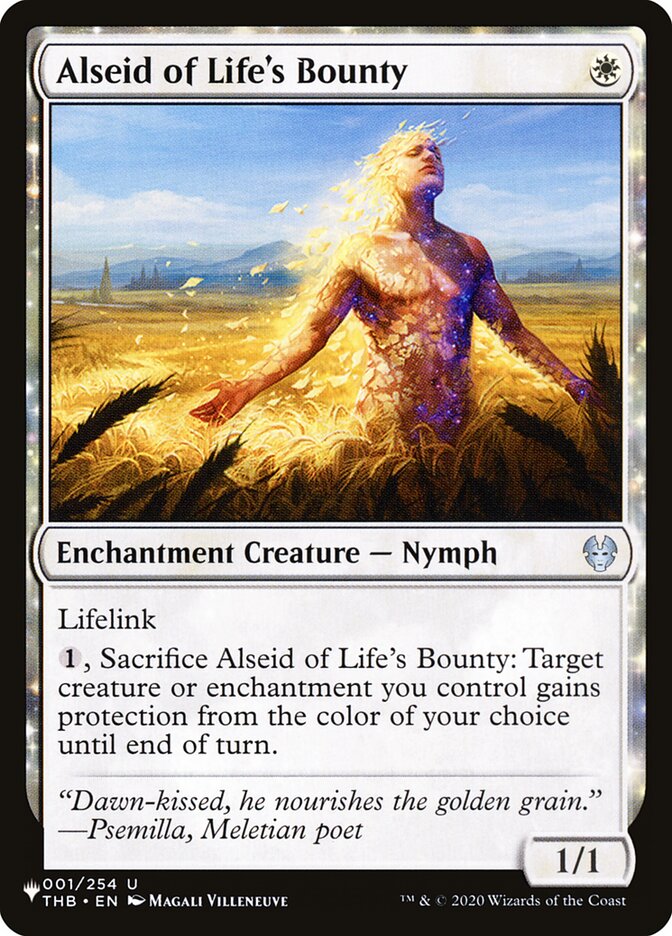 Alseid of Life's Bounty [The List] (THB-1)