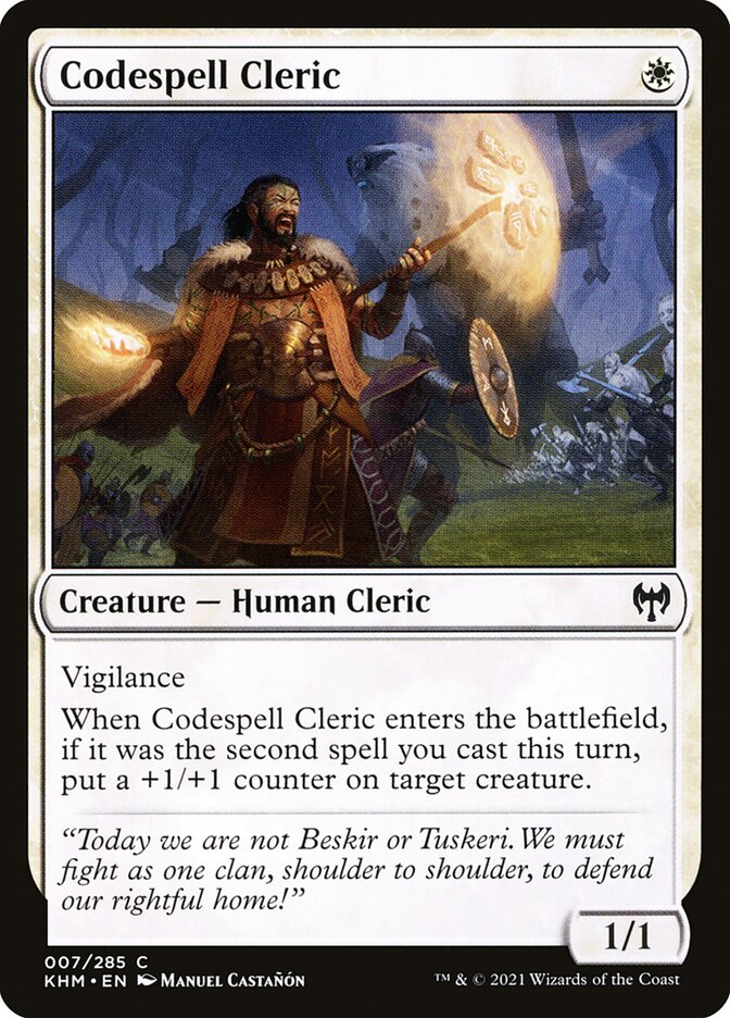 Codespell Cleric [Kaldheim] (7)