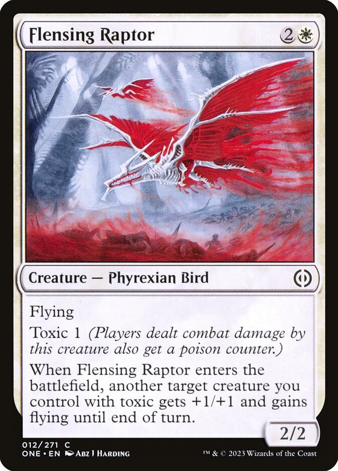 Flensing Raptor [Phyrexia: All Will Be One] (12)