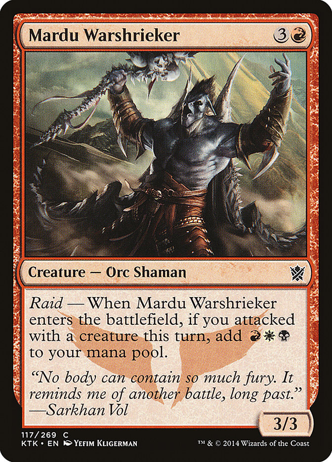 Mardu Warshrieker [Khans of Tarkir] (117)