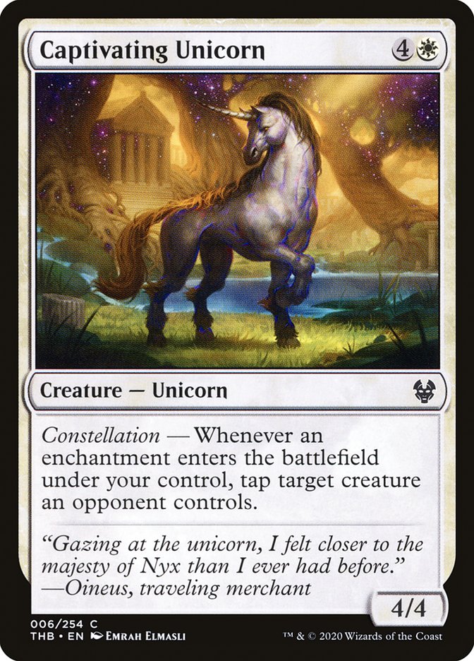 Captivating Unicorn [Theros Beyond Death] (6)