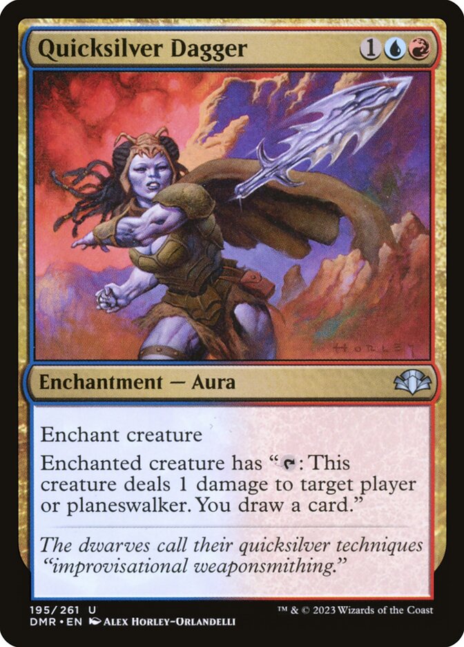 Quicksilver Dagger [Dominaria Remastered] (195)
