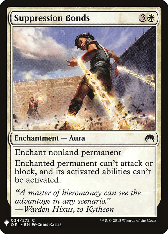 Suppression Bonds [The List] (ORI-34)