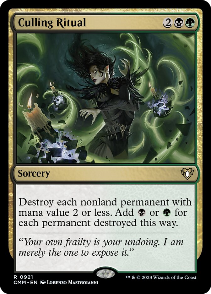 Culling Ritual [Commander Masters] (921)