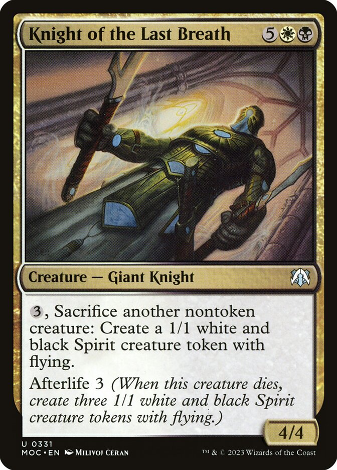 Knight of the Last Breath [March of the Machine Commander] (331)
