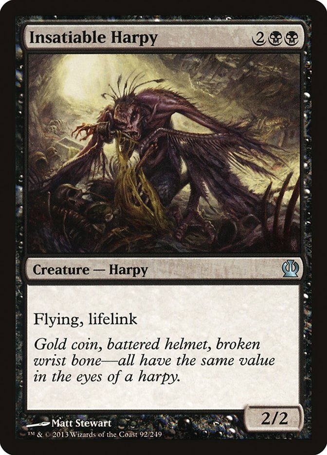 Insatiable Harpy [Theros] (92)