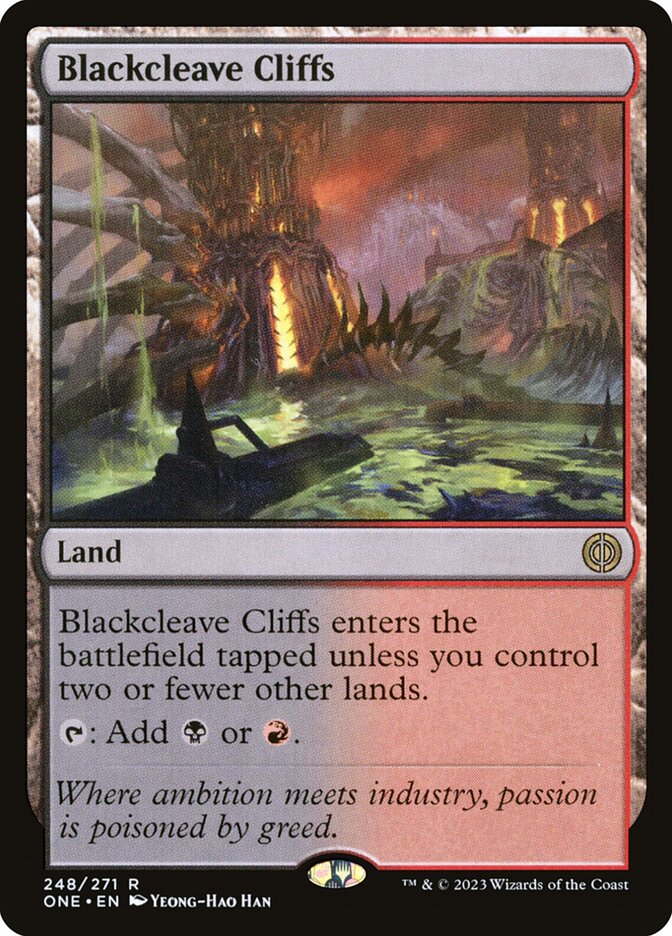 Blackcleave Cliffs [Phyrexia: All Will Be One] (248)
