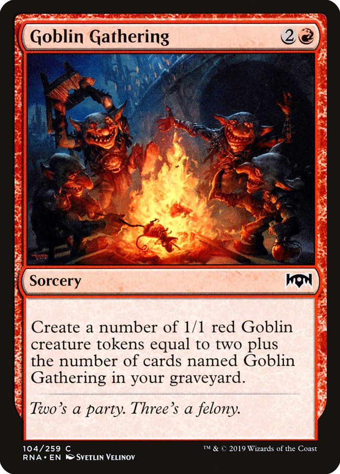 Goblin Gathering [Ravnica Allegiance] (104)