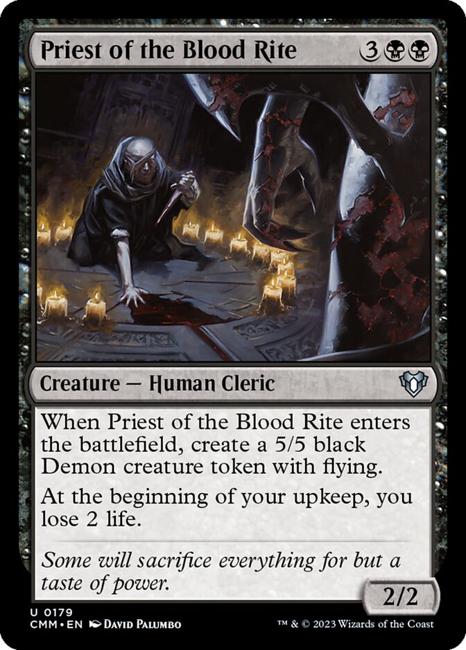 Priest of the Blood Rite [Commander Masters] (179)