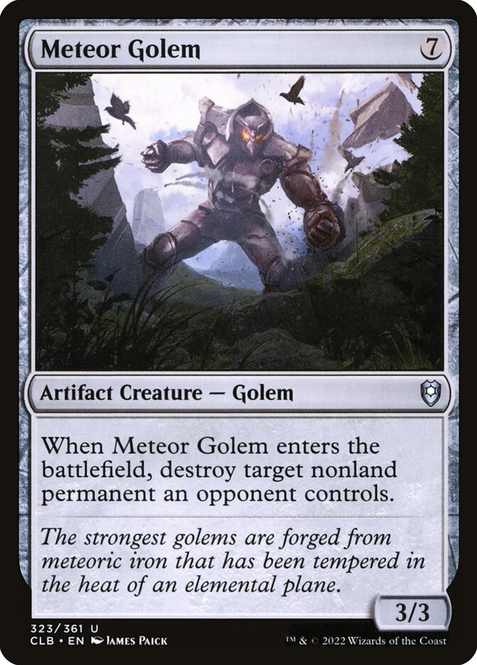 Meteor Golem [Commander Legends: Battle for Baldur's Gate] (323)