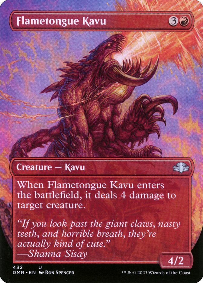 Flametongue Kavu [Dominaria Remastered] (432)
