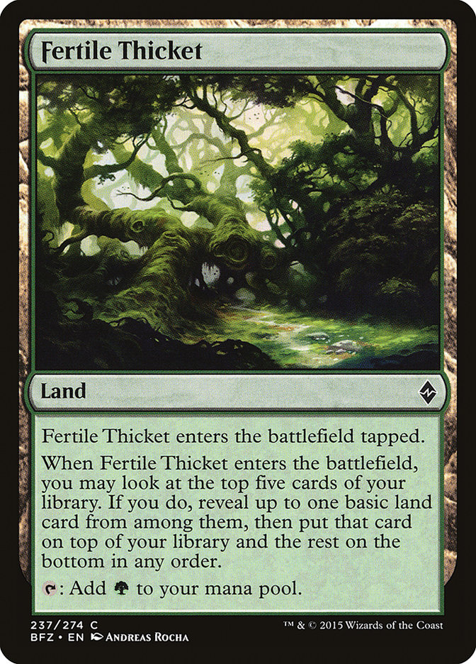 Fertile Thicket [Battle for Zendikar] (237)