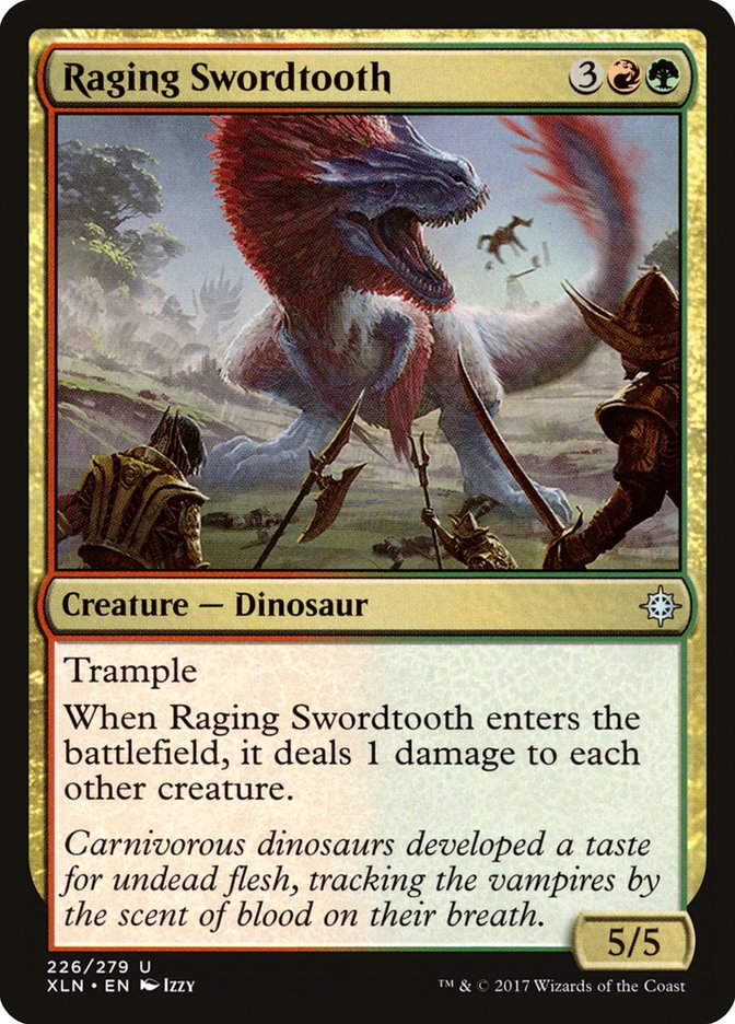 Raging Swordtooth [Ixalan] (226)