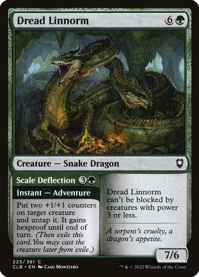Dread Linnorm // Scale Deflection [Commander Legends: Battle for Baldur's Gate] (225)
