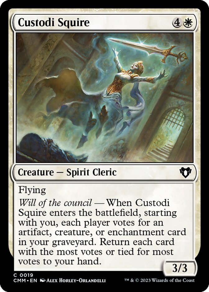 Custodi Squire [Commander Masters] (19)