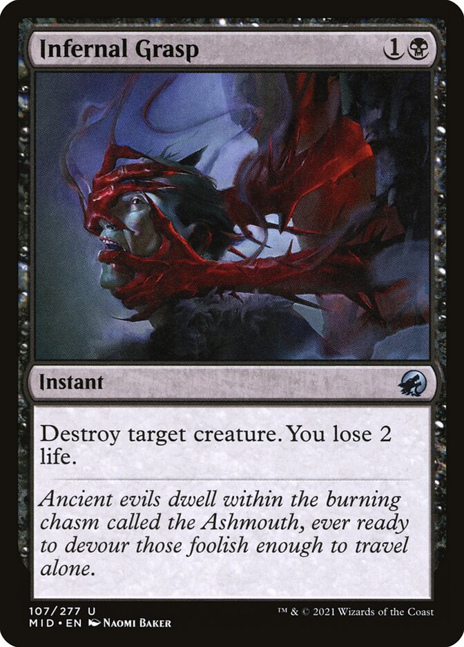Infernal Grasp [Innistrad: Midnight Hunt] (107)