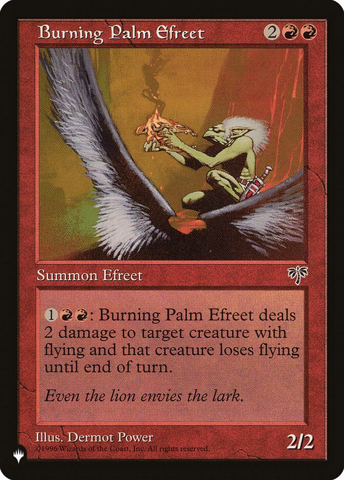 Burning Palm Efreet [The List] (MIR-161)