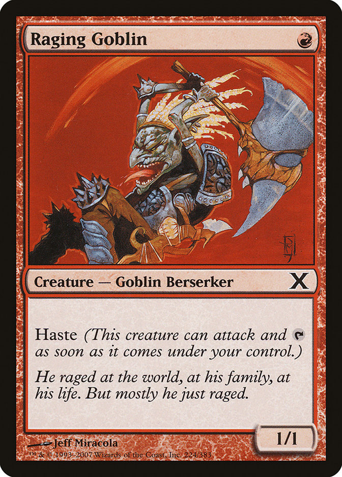 Raging Goblin [Tenth Edition] (224)