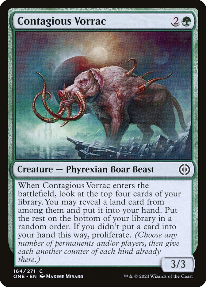 Contagious Vorrac [Phyrexia: All Will Be One] (164)
