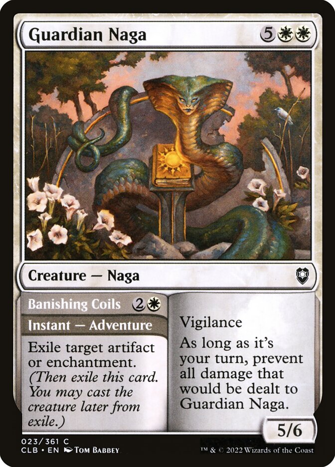 Guardian Naga // Banishing Coils [Commander Legends: Battle for Baldur's Gate] (23)