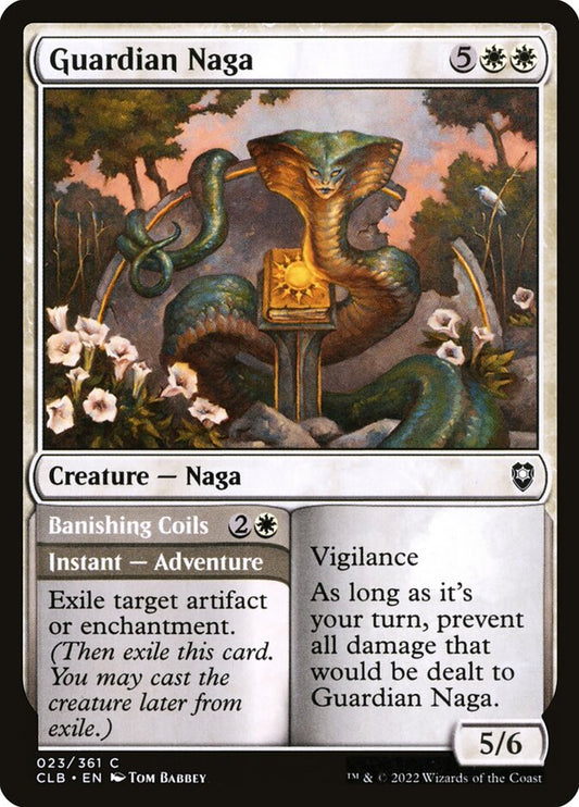 Guardian Naga // Banishing Coils [Commander Legends: Battle for Baldur's Gate] (23)