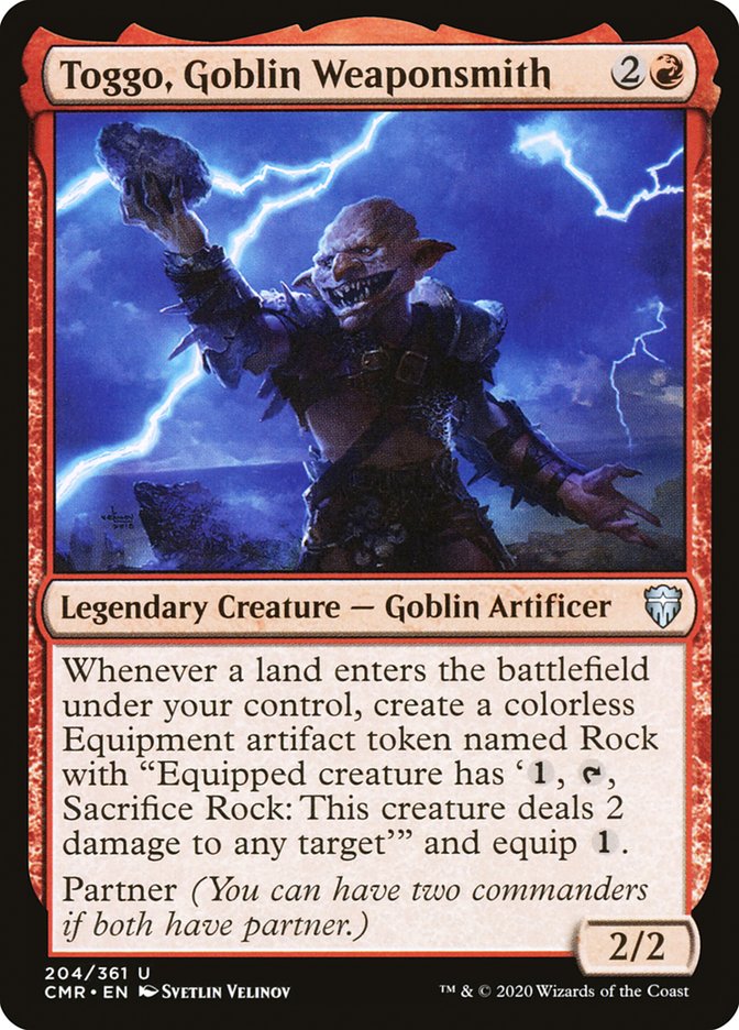 Toggo, Goblin Weaponsmith [Commander Legends] (204)