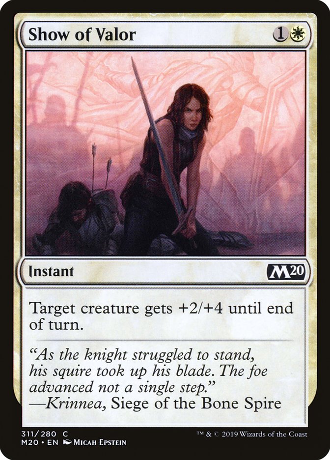 Show of Valor [Core Set 2020] (311)