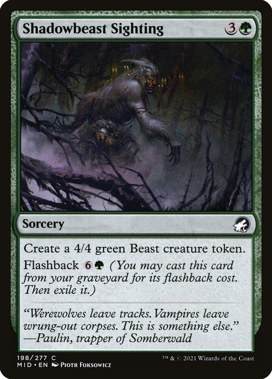 Shadowbeast Sighting [Innistrad: Midnight Hunt] (198)