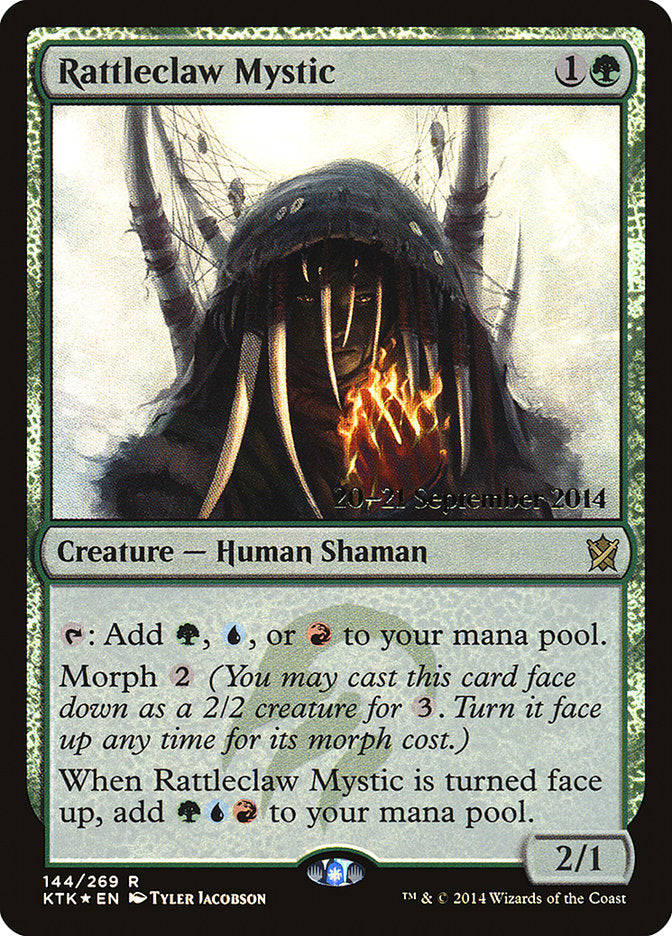 Rattleclaw Mystic [Khans of Tarkir Promos] (144s)