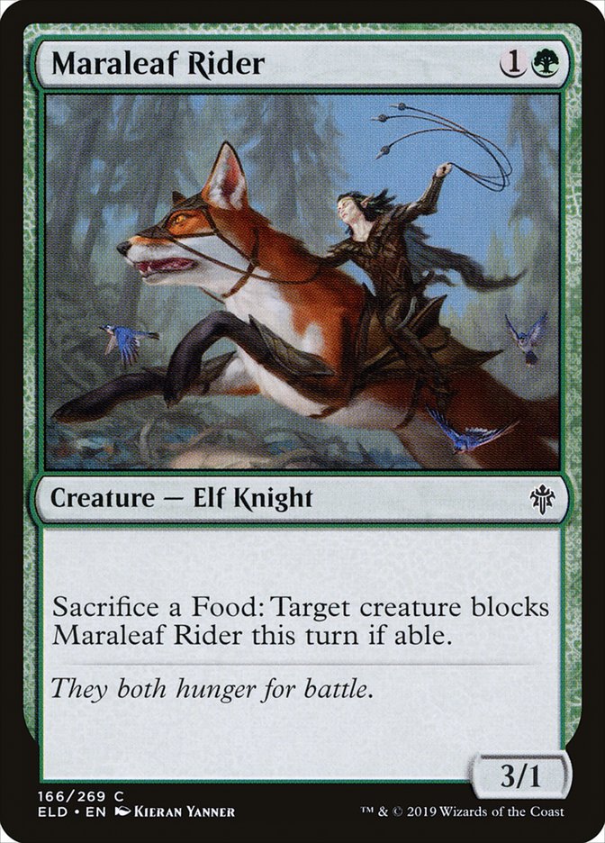 Maraleaf Rider [Throne of Eldraine] (166)