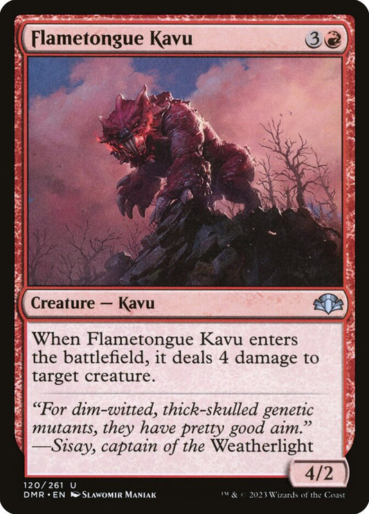 Flametongue Kavu [Dominaria Remastered] (120)