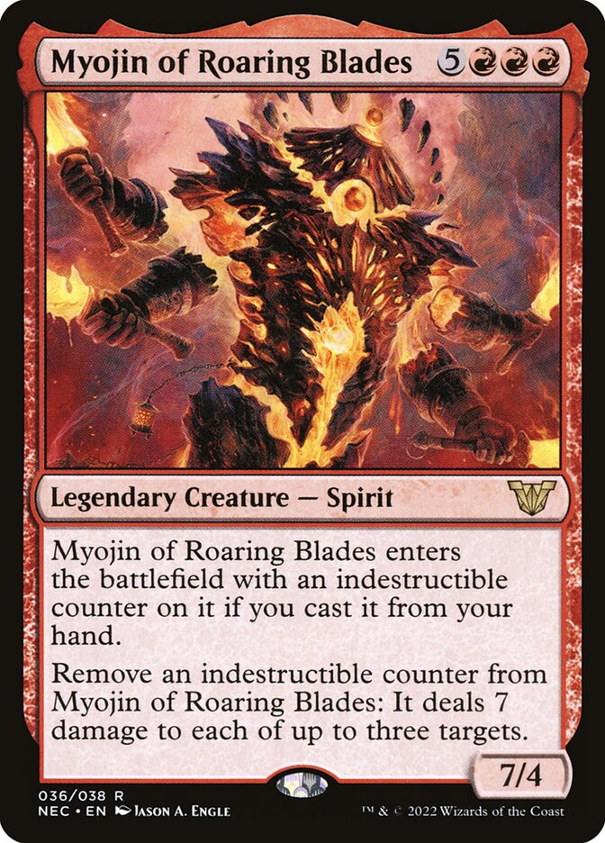 Myojin of Roaring Blades [Neon Dynasty Commander] (36)