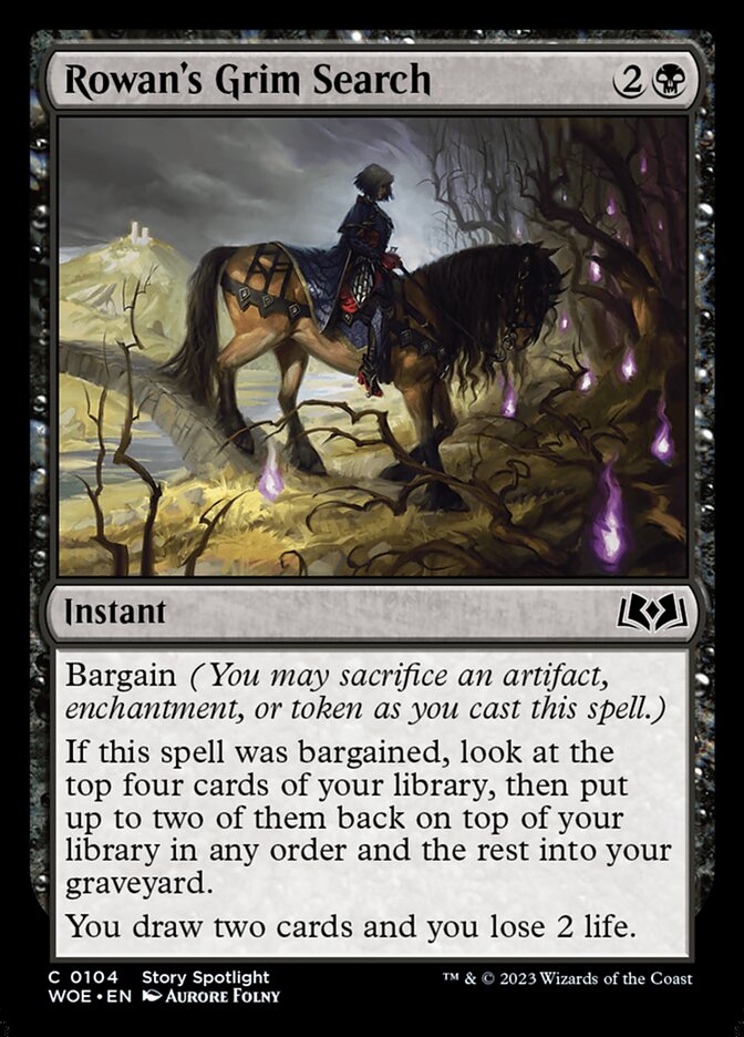 Rowan's Grim Search [Wilds of Eldraine] (104)