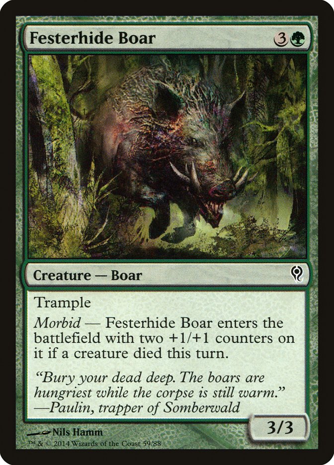 Festerhide Boar [Duel Decks: Jace vs. Vraska] (59)