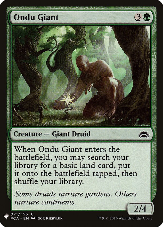 Ondu Giant [The List] (PCA-71)