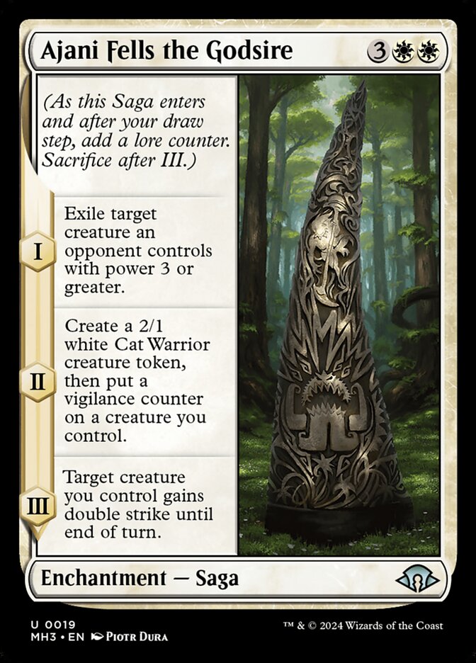 Ajani Fells the Godsire [Modern Horizons 3] (19)