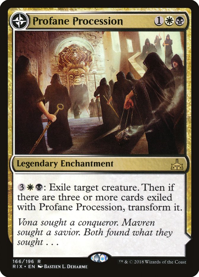 Profane Procession [Rivals of Ixalan] (166)